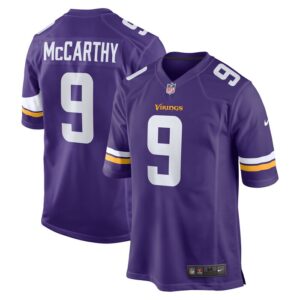 J.J. McCarthy Minnesota Vikings Nike 2024 NFL Draft First Round Pick Player Game Jersey - Purple- 49Native