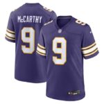 J.J. McCarthy Minnesota Vikings Nike 2nd Alternate 2024 NFL Draft First Round Pick Player Game Jersey - Purple- 49Native