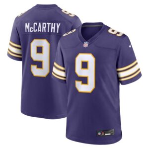 J.J. McCarthy Minnesota Vikings Nike 2nd Alternate 2024 NFL Draft First Round Pick Player Game Jersey - Purple- 49Native
