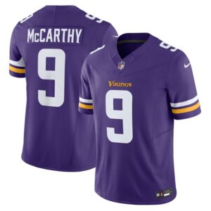 J.J. McCarthy Minnesota Vikings Nike Vapor F.U.S.E. Limited Jersey - Purple- 49Native
