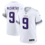 J.J. McCarthy Minnesota Vikings Nike Alternate Game Player Jersey - White- 49Native