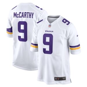 J.J. McCarthy Minnesota Vikings Nike Game Jersey -  White- 49Native