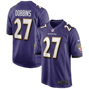 J.K. Dobbins Baltimore Ravens Nike Game Jersey - Purple- 49Native