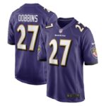J.K. Dobbins Baltimore Ravens Nike Game Team Jersey - Purple- 49Native