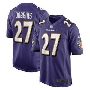 J.K. Dobbins Baltimore Ravens Nike Game Team Jersey - Purple- 49Native