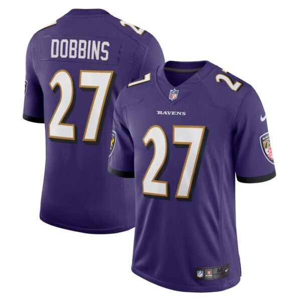 J.K. Dobbins Baltimore Ravens Nike Vapor Limited Jersey - Purple- 49Native
