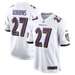 J.K. Dobbins Baltimore Ravens Nike Away Game Player Jersey - White- 49Native