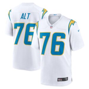Joe Alt Los Angeles Chargers Nike 2024 NFL Draft First Round Pick Player Game Jersey - White- 49Native
