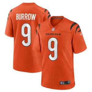 Joe Burrow Cincinnati Bengals Nike Alternate Game Jersey - Orange- 49Native