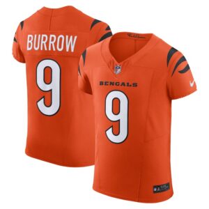 Joe Burrow Cincinnati Bengals Nike Vapor F.U.S.E. Elite Jersey - Orange- 49Native