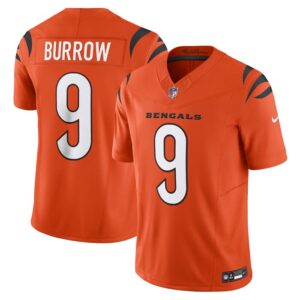 Joe Burrow Cincinnati Bengals Nike Vapor F.U.S.E. Limited Jersey - Orange- 49Native