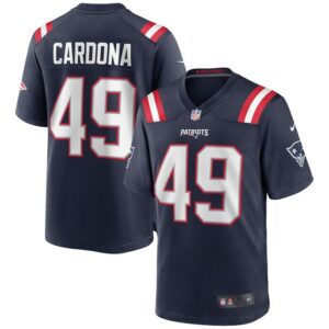 Joe Cardona New England Patriots Nike Game Jersey - Navy- 49Native