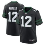 Joe Namath New York Jets Nike Alternate Retired Player Game Jersey - Legacy Black- 49Native