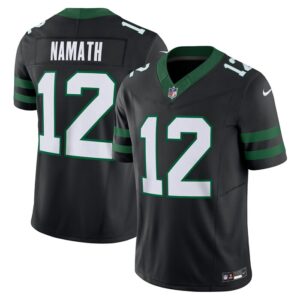 Joe Namath New York Jets Nike Alternate Vapor F.U.S.E. Limited Jersey  - Legacy Black- 49Native