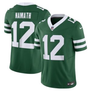 Joe Namath New York Jets Nike Vapor F.U.S.E. Limited Jersey - Legacy Green- 49Native