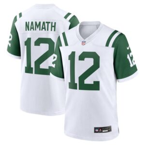 Joe Namath New York Jets Nike Classic Alternate Retired Player Game Jersey - White- 49Native