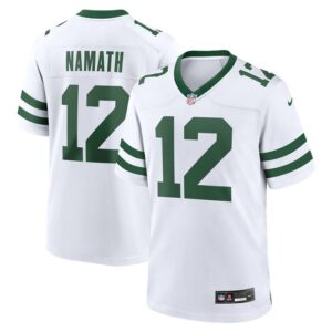 Joe Namath New York Jets Nike Legacy Retired Player Game Jersey - White- 49Native