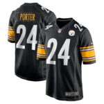 Joey Porter Jr. Pittsburgh Steelers Nike 2023 NFL Draft Pick Game Jersey - Black- 49Native