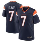 John Elway Denver Broncos Nike Mile High Collection Alternate Retired Player Game Jersey - Navy- 49Native
