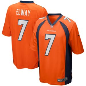 John Elway Denver Broncos Nike Game Retired Player Jersey - Orange- 49Native