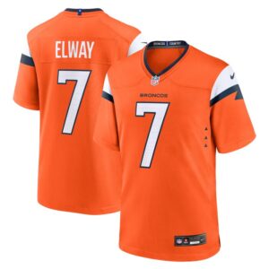 John Elway Denver Broncos Nike Mile High Collection Retired Player Game Jersey - Orange- 49Native