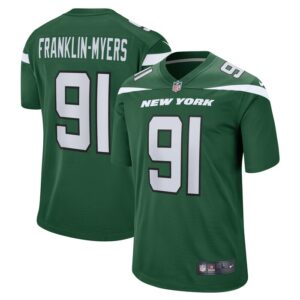 John Franklin-Myers New York Jets Nike Game Jersey - Gotham Green- 49Native