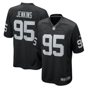 John Jenkins Las Vegas Raiders Nike Game Jersey - Black- 49Native