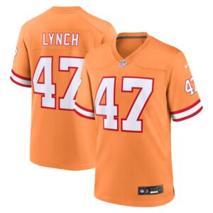 John Lynch Tampa Bay Buccaneers Nike Throwback Game Jersey - Orange- 49Native