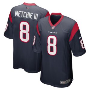 John Metchie III Houston Texans Nike Game Player Jersey - Navy- 49Native