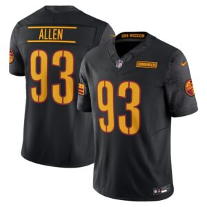 Jonathan Allen Washington Commanders Nike Alternate Vapor F.U.S.E. Limited Jersey - Black- 49Native