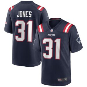 Jonathan Jones New England Patriots Nike Game Jersey - Navy- 49Native