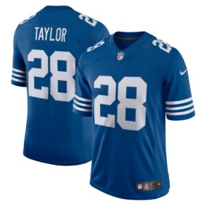 Men's Nike Jonathan Taylor Royal Indianapolis Colts Alternate Vapor Limited Jersey- 49Native