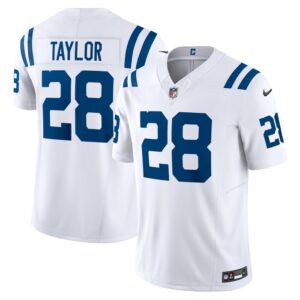 Jonathan Taylor Indianapolis Colts Nike Vapor F.U.S.E. Limited Jersey - White- 49Native