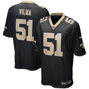 Jonathan Vilma New Orleans Saints Nike Game Retired Player Jersey - Black- 49Native