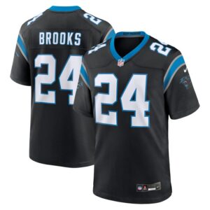 Jonathon Brooks Carolina Panthers Nike 2024 NFL Draft Game Jersey - Black- 49Native