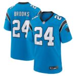 Jonathon Brooks Carolina Panthers Nike 2024 NFL Draft Alternate Game Player Jersey - Blue- 49Native
