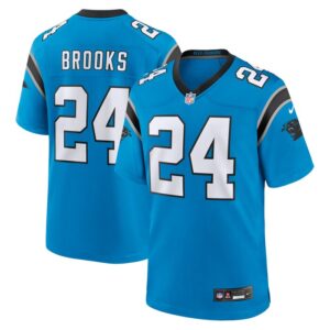 Jonathon Brooks Carolina Panthers Nike 2024 NFL Draft Alternate Game Player Jersey - Blue- 49Native