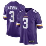 Jordan Addison Minnesota Vikings Nike 2023 NFL Draft First Round Pick Game Jersey - Purple- 49Native