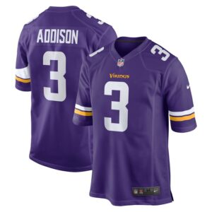 Jordan Addison Minnesota Vikings Nike 2023 NFL Draft First Round Pick Game Jersey - Purple- 49Native