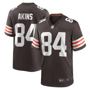 Jordan Akins Cleveland Browns Nike Game Player Jersey - Brown- 49Native
