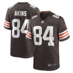 Jordan Akins Cleveland Browns Nike Team Game Jersey -  Brown- 49Native