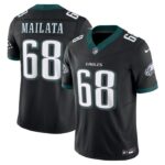 Jordan Mailata Philadelphia Eagles Nike Alternate Vapor F.U.S.E. Limited Jersey - Black- 49Native
