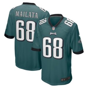 Jordan Mailata Philadelphia Eagles Nike Game Jersey - Midnight Green- 49Native