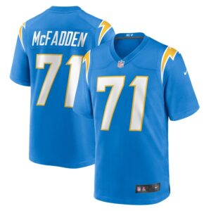 Jordan McFadden Los Angeles Chargers Nike Team Game Jersey - Powder Blue- 49Native
