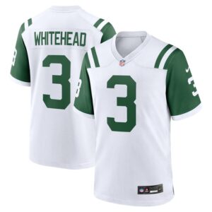 Jordan Whitehead New York Jets Nike Classic Alternate Player Game Jersey - White- 49Native