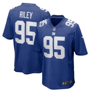 Jordon Riley New York Giants Nike Team Game Jersey -  Royal- 49Native