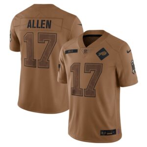 Josh Allen Buffalo Bills Nike 2023 Salute To Service Limited Jersey - Brown- 49Native