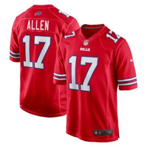 Josh Allen Buffalo Bills Nike Alternate Game Jersey - Red- 49Native