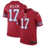 Josh Allen Nike Buffalo Bills Color Rush Legend Jersey - Red- 49Native