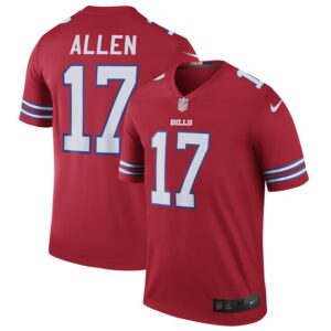 Josh Allen Nike Buffalo Bills Color Rush Legend Jersey - Red- 49Native